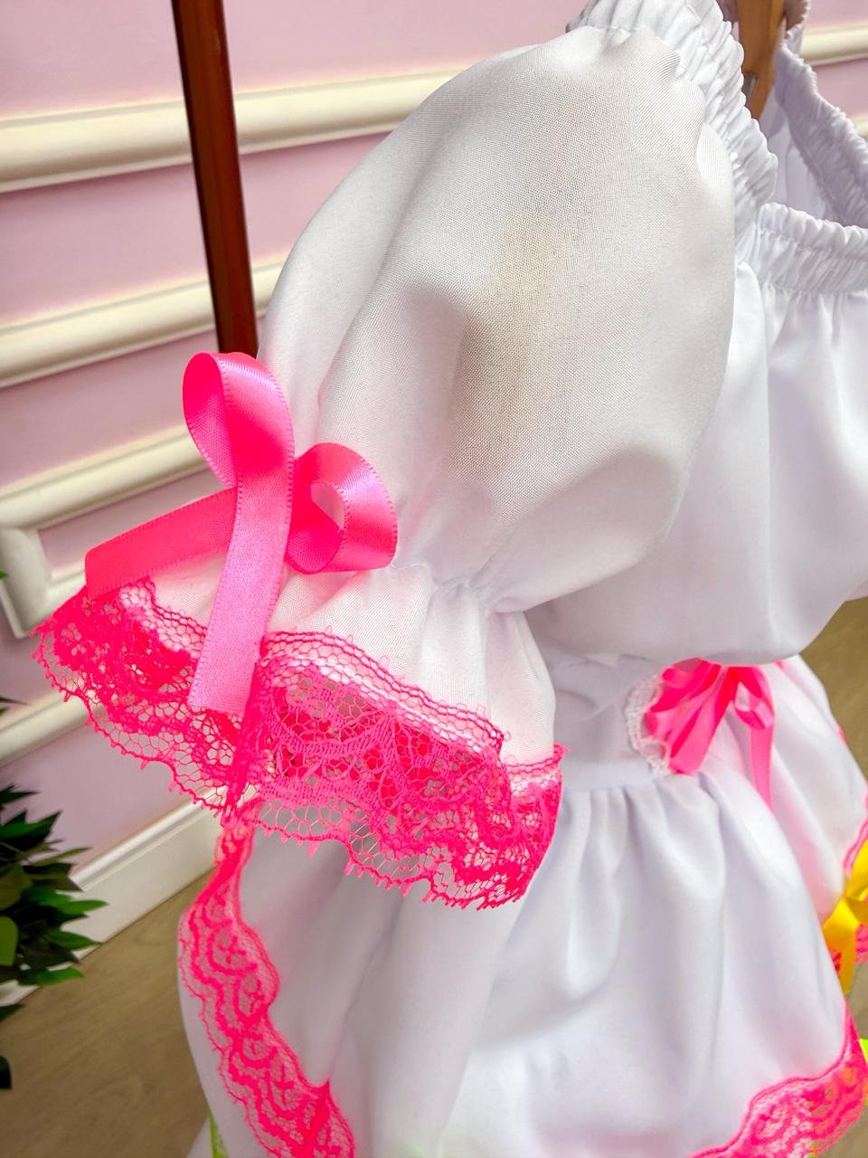 Vestido Junino Banana Club Luxo Noivinha do Sertão - Imagem 7