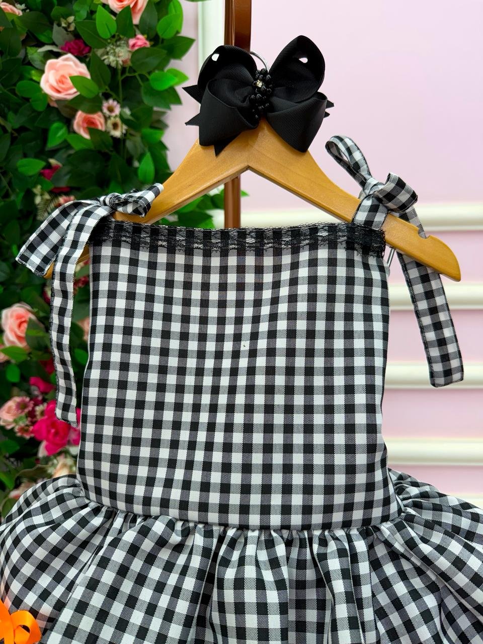 Vestido Banana Club Luxo Arraia do Chamego Preto - Imagem 7