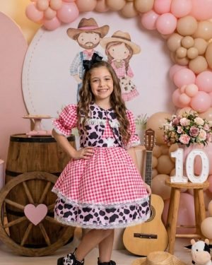 Vestido Junino Banana Club Encanto da Vaquinha - Boiadeira