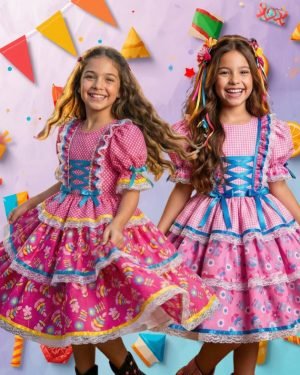 Vestido Bella Child Junino Quermesse Chique