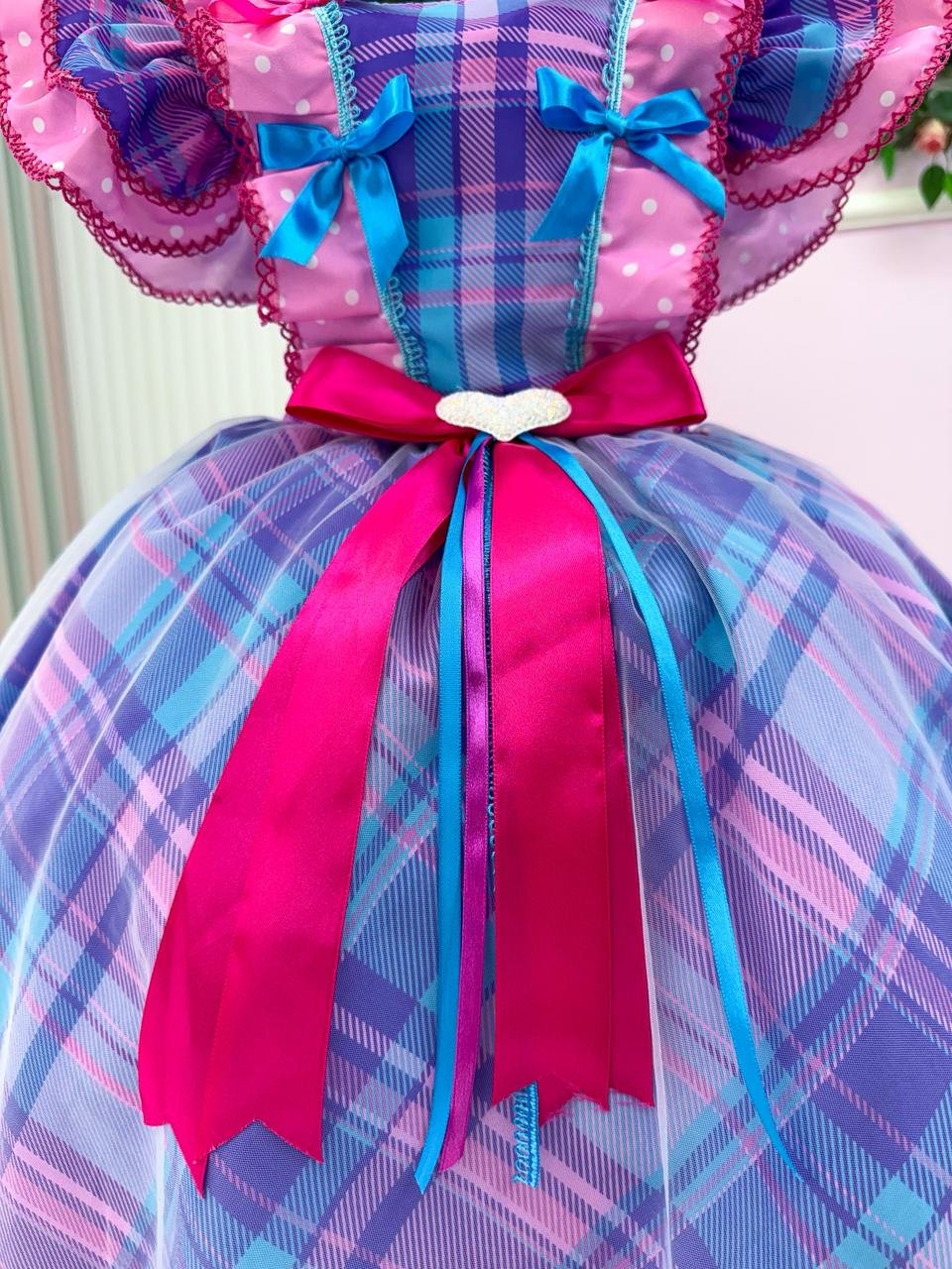 Vestido Marie Junino Quermesse do Interior Lilas - Imagem 6