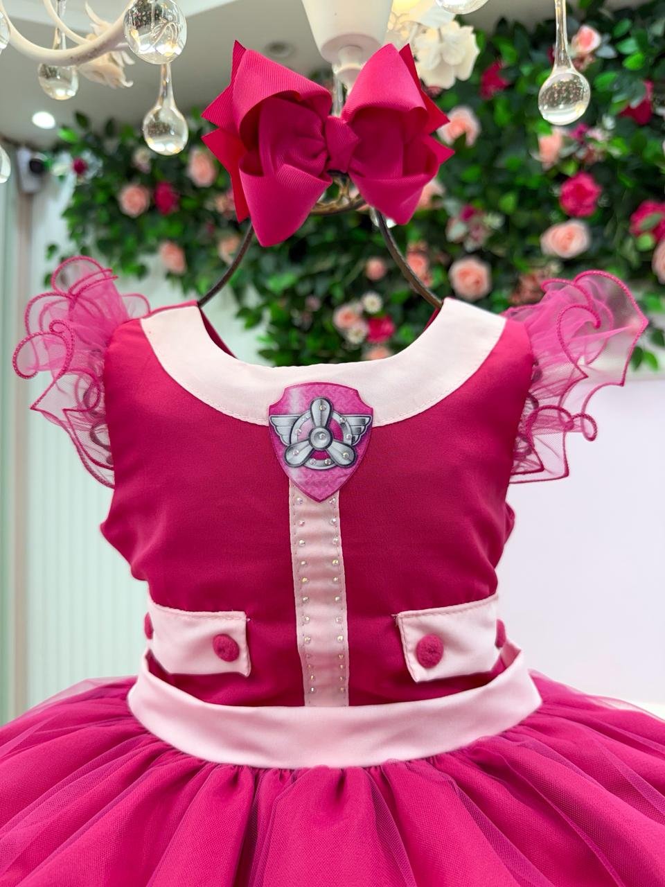 Vestido Mini Miss Temático Patrulha Canina - Sky - Imagem 5