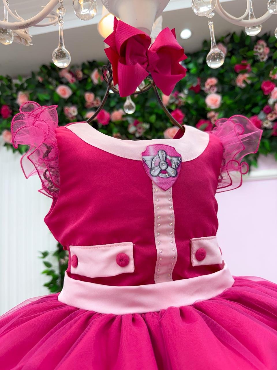 Vestido Mini Miss Temático Patrulha Canina - Sky - Imagem 6