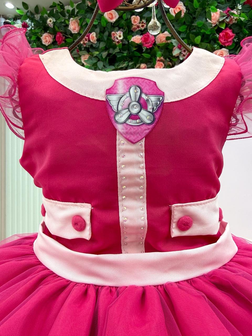 Vestido Mini Miss Temático Patrulha Canina - Sky - Imagem 7