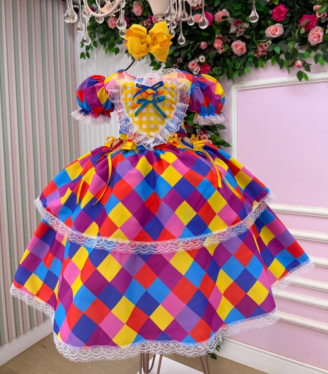 Vestido Marie Junino Coração Caipira - Imagem 3