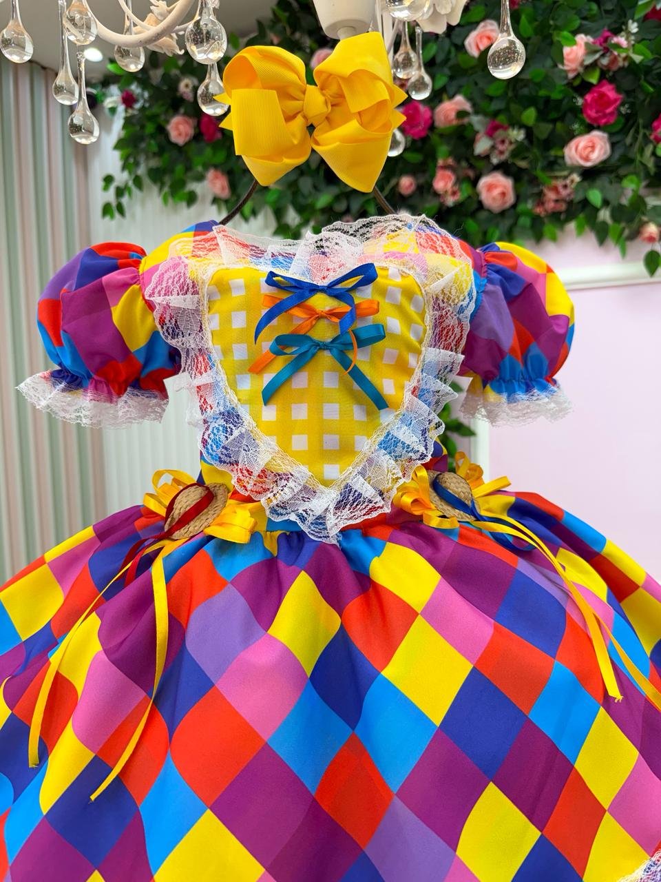 Vestido Marie Junino Coração Caipira - Imagem 4