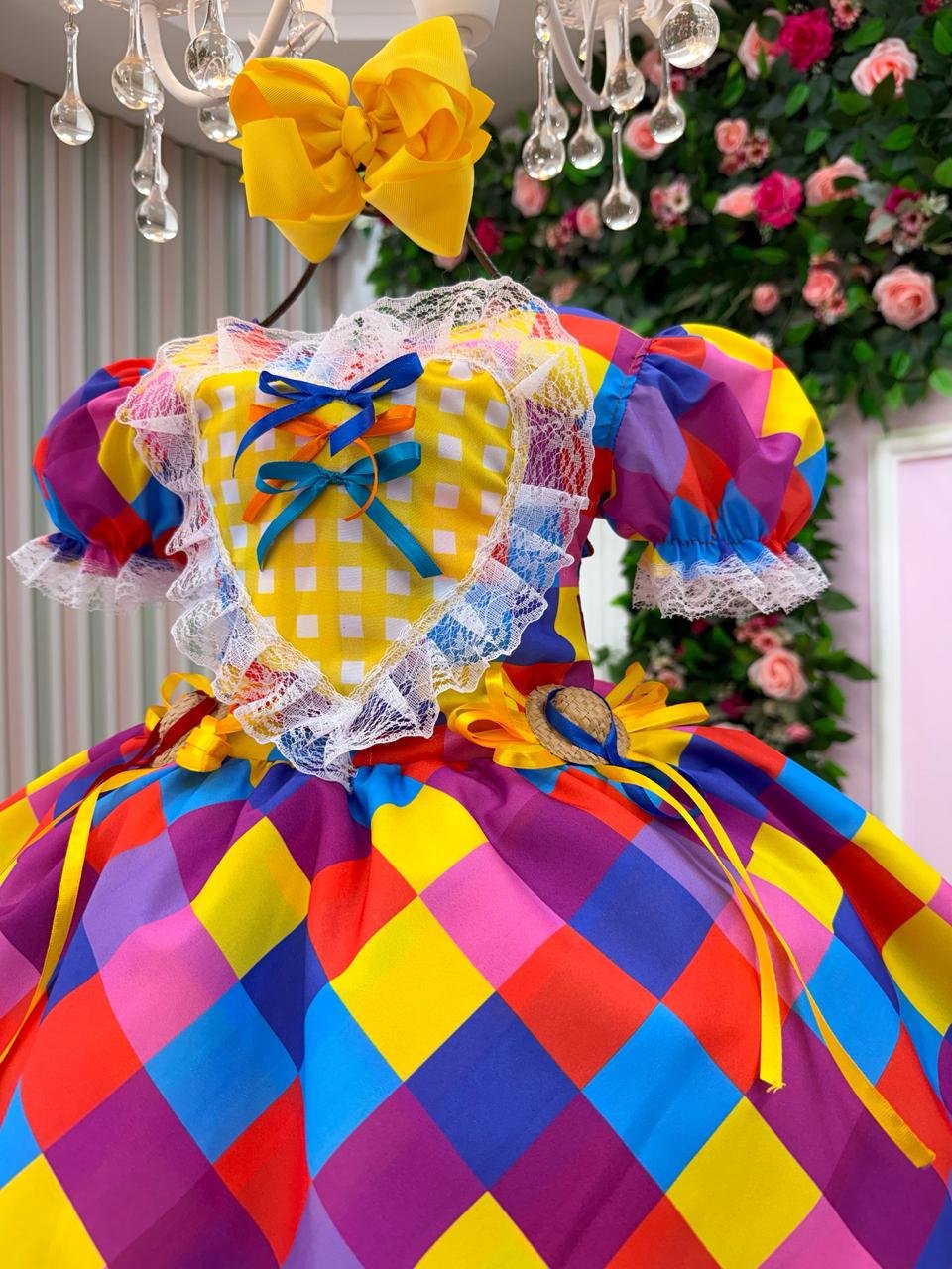 Vestido Marie Junino Coração Caipira - Imagem 5