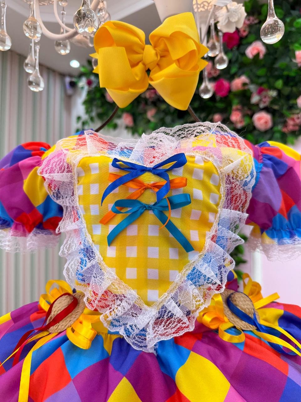 Vestido Marie Junino Coração Caipira - Imagem 6