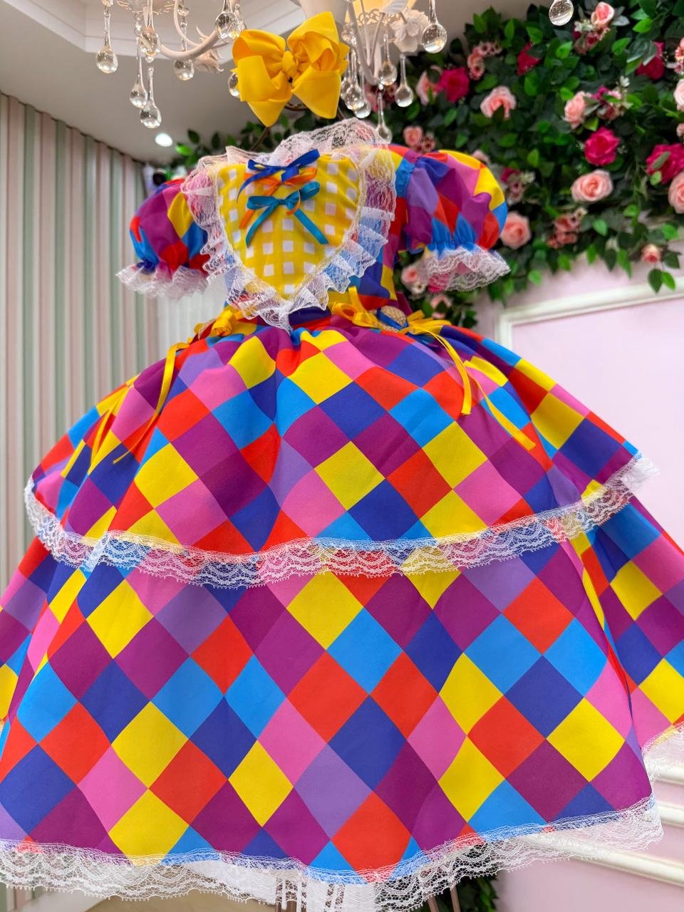 Vestido Marie Junino Coração Caipira - Imagem 8