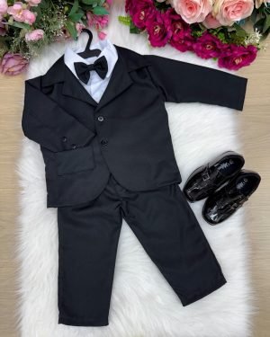 Conjunto Social Miss Cherry Jorge Terno Preto