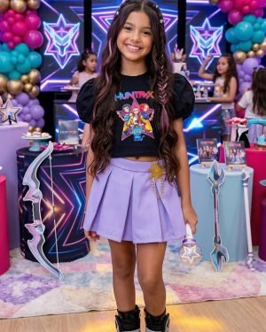 Conjunto Blogueirinha Temático Guerreiras do K-Pop