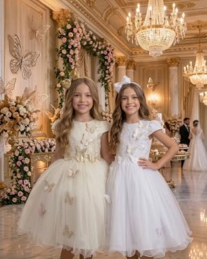 Vestido Juvenil - Midi Vila Lele Sabrina Daminha/Florista + Saiote