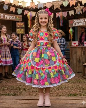 Vestido Mini Miss Junino Magia do Sertão