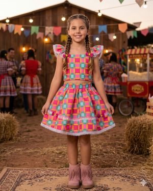 Conjunto Mini Miss Junino Sertão Magico