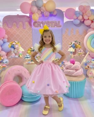 Vestido Mini Miss Temático Circo - Candy