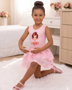 Conjunto Blogueirinha Bailarina Rosa