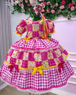 Vestido Junino Mimadine Luxo Milena