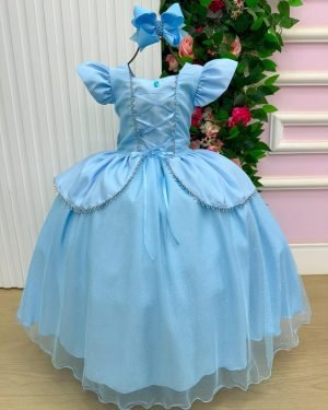Fantasia/ Vestido Mini Miss Longo Cinderela