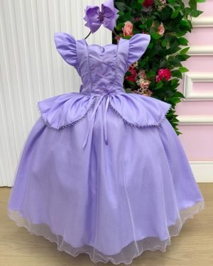 Fantasia/ Vestido Mini Miss Longo Rapunzel
