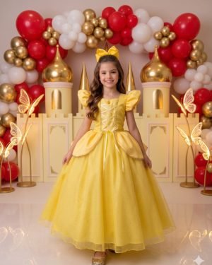 Fantasia/ Vestido Mini Miss Longo A Bela e a Fera