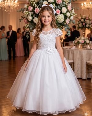 Vestido Mini Miss Longo Carol Branco